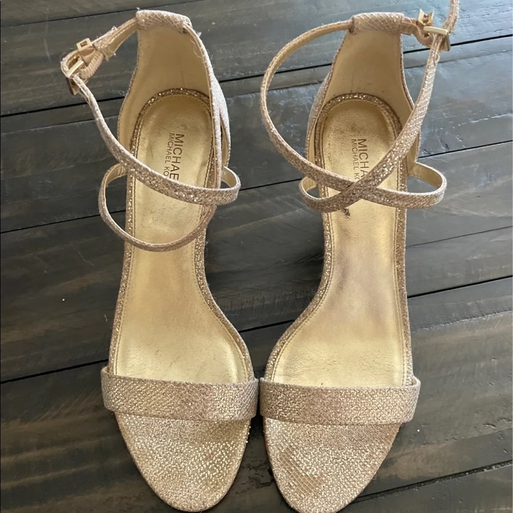 Glittered Heeled Sandals